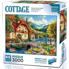 KS Games 3000 Parça Gölet Kenarındaki Ev Puzzle