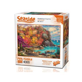 KS Games 4000 Parça Cinque Terrede Güzel Bir Gün Puzzle