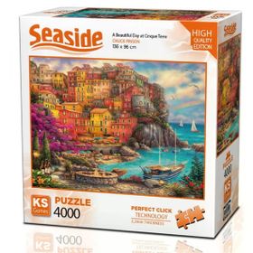 KS Games 4000 Parça Cinque Terrede Güzel Bir Gün Puzzle