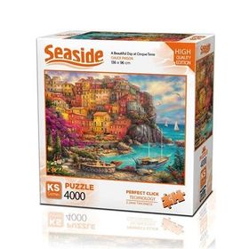 KS Games 4000 Parça Cinque Terrede Güzel Bir Gün Puzzle