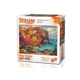 KS Games 4000 Parça Cinque Terrede Güzel Bir Gün Puzzle