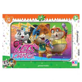 KS Games 44 Cats 24 Parça Frame Puzzle