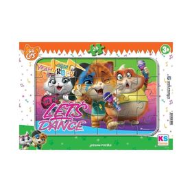 KS Games 44 Cats 24 Parça Frame Puzzle
