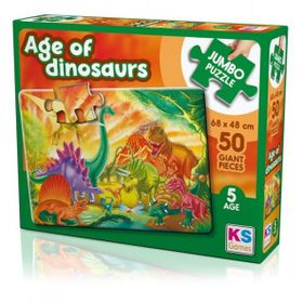 Ks Games 50 Parça Jumbo Age Of Dinosaurs Puzzle
