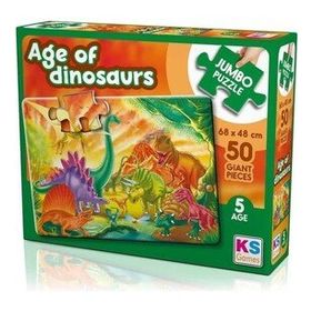 Ks Games 50 Parça Jumbo Age Of Dinosaurs Puzzle