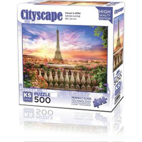 KS Games 500 Parça Eyfel'de Gün Batımı Puzzle