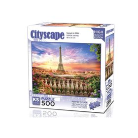 KS Games 500 Parça Eyfel'de Gün Batımı Puzzle