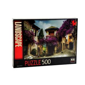 Ks Games 500 Parça Flowered Village Houses Puzzle