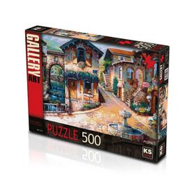Ks Games 500 Parça Flowered Village Houses Puzzle