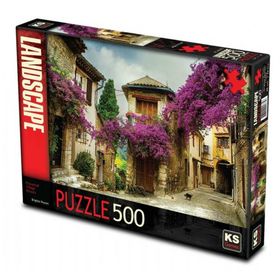 Ks Games 500 Parça Flowered Village Houses Puzzle