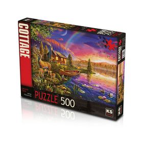 KS Games 500 Parça Lakeside Cabin Puzzle