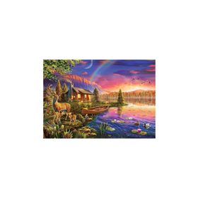 KS Games 500 Parça Lakeside Cabin Puzzle