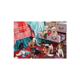 KS Games 500 Parça Puppies in the Bedroom Puzzle