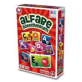 Ks Games 58 Parça Çocuk Alfabe Öğreniyorum Puzzle