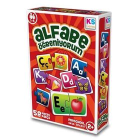 Ks Games 58 Parça Çocuk Alfabe Öğreniyorum Puzzle