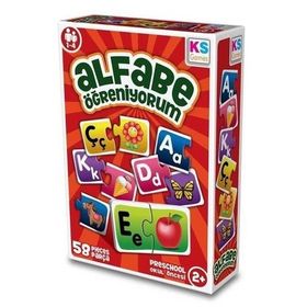 Ks Games 58 Parça Çocuk Alfabe Öğreniyorum Puzzle
