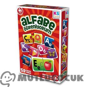 Ks Games 58 Parça Çocuk Alfabe Öğreniyorum Puzzle