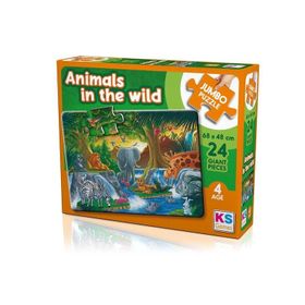 KS Games Animal in The Wild 24 Parça Jumbo Boy Puzzle