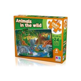 KS Games Animal in The Wild 24 Parça Jumbo Boy Puzzle