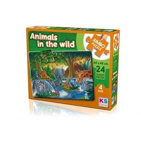 KS Games Animal in The Wild 24 Parça Jumbo Boy Puzzle