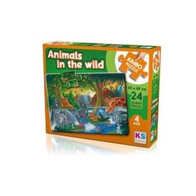 KS Games Animal in The Wild 24 Parça Jumbo Boy Puzzle