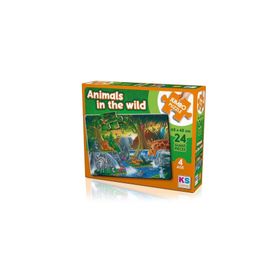 KS Games Animal in The Wild 24 Parça Jumbo Boy Puzzle
