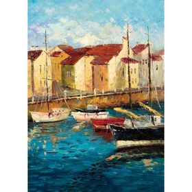 KS Games Art Galery Sailboats On Waterfront 500 Parça Puzzle