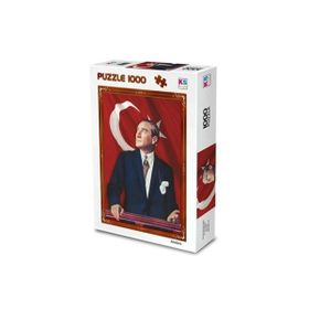 KS Games Atatürk ve Türk Bayrağı 1000 Parça Puzzle