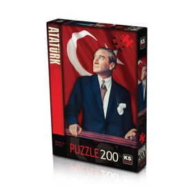 KS Games Atatürk ve Türk Bayrağı 1000 Parça Puzzle