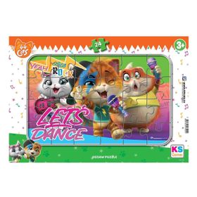 KS Games CAT704 Cats Frame 24 Parça Puzzle