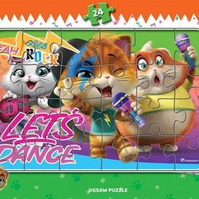 KS Games CAT704 Cats Frame 24 Parça Puzzle