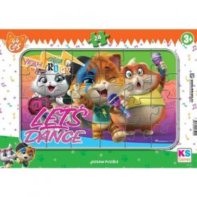 KS Games CAT704 Cats Frame 24 Parça Puzzle