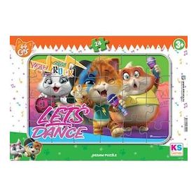 KS Games CAT704 Cats Frame 24 Parça Puzzle