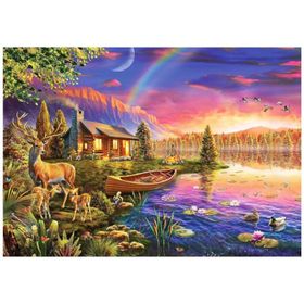 Ks Games Çiçekli Köy Evi 500 Parça Puzzle