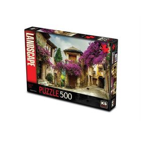 Ks Games Çiçekli Köy Evi 500 Parça Puzzle
