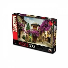 Ks Games Çiçekli Köy Evi 500 Parça Puzzle
