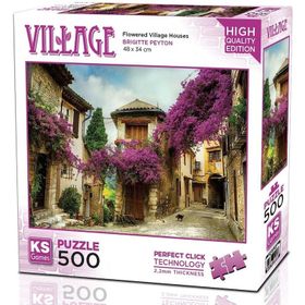 Ks Games Çiçekli Köy Evi 500 Parça Puzzle
