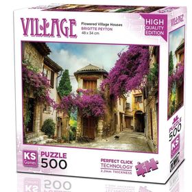 Ks Games Çiçekli Köy Evi 500 Parça Puzzle