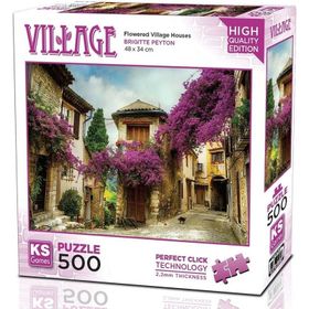 Ks Games Çiçekli Köy Evi 500 Parça Puzzle