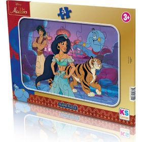 KS Games Disney Aladdin Lisanslı Frame 24 Parça Puzzle