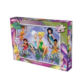 KS Games Disney Fairies 100 Parça Çocuk Puzzle