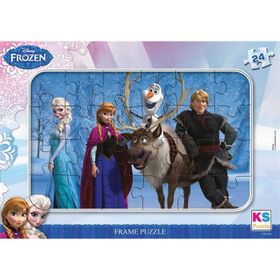 Ks Games Disney Frozen 24 Parça Frame Puzzle