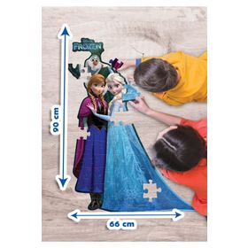 KS Games Disney Frozen Elsa ve Anna Xl Dev Yer 52 Parça Puzzle