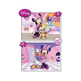 KS Games Disney Minnie Mouse 12+24 Parça Puzzle