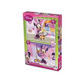 KS Games Disney Minnie Mouse 12+24 Parça Puzzle