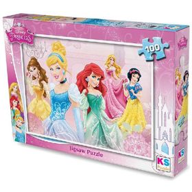 Ks Games Disney Princess 100 Parça Puzzle