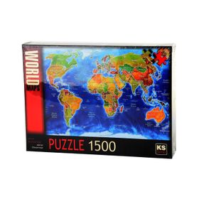 KS Games Dünya Siyasi Haritası 1500 Parça Puzzle