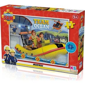 KS Games Fireman Sam 50 Parça Çocuk Puzzle