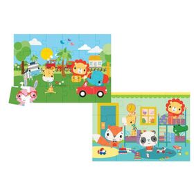 KS Games Fisher Price Railway & Bedtime 4 Yaş Baby Puzzle