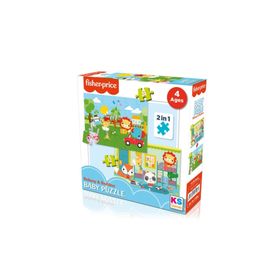 KS Games Fisher Price Railway & Bedtime 4 Yaş Baby Puzzle